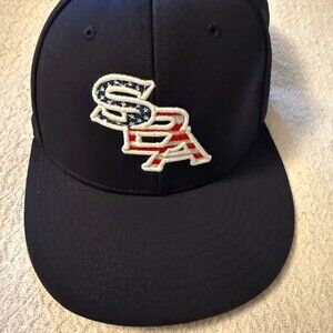 Men's SBA Pro Game Hat Fonza USA Flag‎ NEW